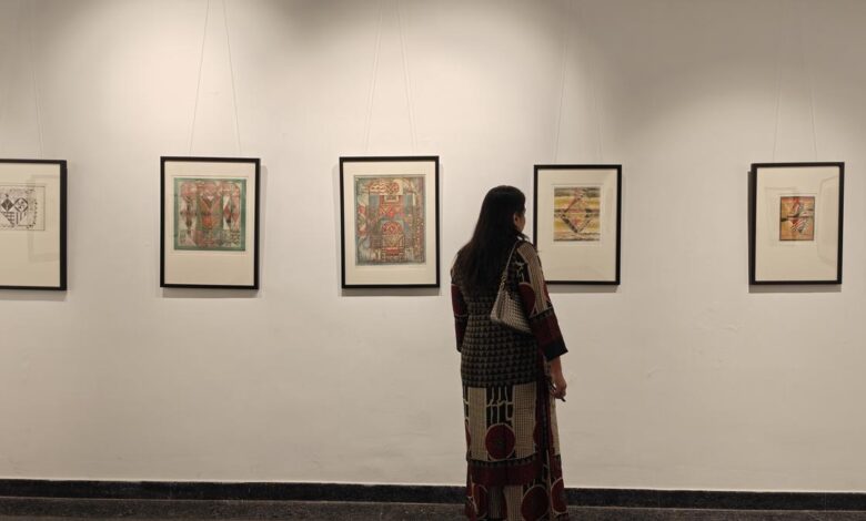 Artist Akkitham Narayanan’s world of geometric abstraction is on display in Chennai